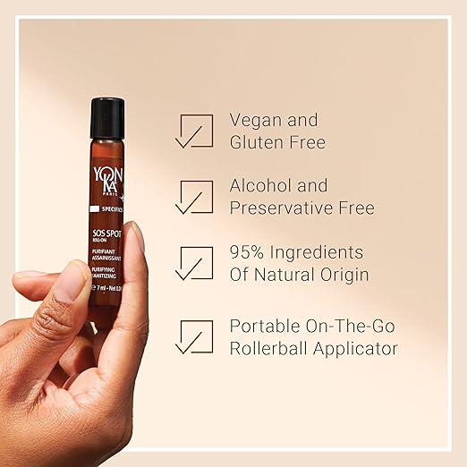 Yon-Ka SOS Spot Acne Treatment, Roll On Natural Lactic Acid to Clear Breakouts (7ml) - Image 5